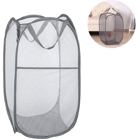 Panier à linge pliable et rond, seau de rangement pour linge, idéal pour organiser votre maison ou chambre d'enfant