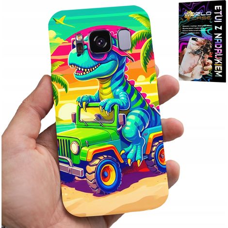 Custodia per Samsung Galaxy S8 - Dinosauro su un camion - Motivo per bambini (1/5)
