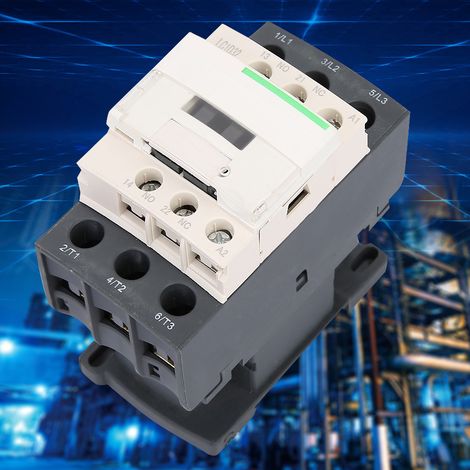 Contacteur électrique LC1-D NEUF 50/60 Hz, 3 pôles, bobine CA, 220 V, 32 A (1/5)