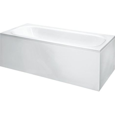 Laufen Solutions - Baignoire avec support et panneau en L droit, 1700x750 mm, blanc H2235360000001 (1/3)