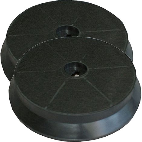 2 Stück Ersatzkohlefilter Aktivkohlefilter passend für Lenoxx Ravenna 90, rund ca. 17,5cm