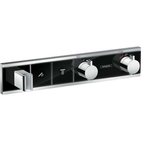 Juego empotrado RainSelect de hansgrohe para 2 consumidores, (1/3)