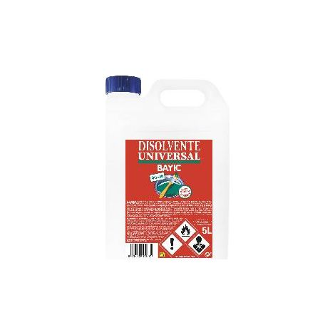 FPLUS disolvente universal 5l. , Enérgico disolvente de gran calidad y eficacia, con múltiples aplicaciones de dilución y limpieza. Útil para gran 
cantidad de pinturas y esmaltes,