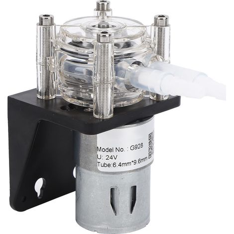 Pompe péristaltique haute qualité à grand débit, résistante à la corrosion, avec tête en polycarbonate transparent, 500 ml/min, 24 V (1/5)