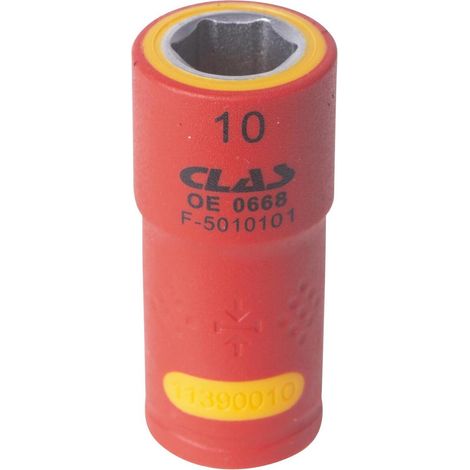 Douille isolée 1/4" 10mm - OE 0668 - CLAS Equipements
