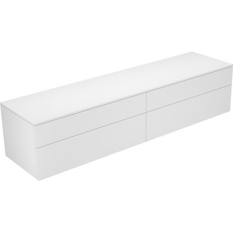 Buffet EDITION 400 4 façades coulissantes 2100 x 472 x 535 mm titan / titan KEUCO