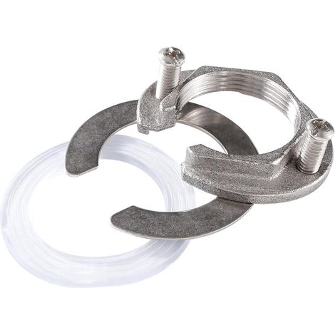 31mm Kit D'écrou de Fixation de Robinet, Kit de Fixation de Robinet Monobloc, pour Robinets D'eau Chaude et Froide Dans Les Lavabos de Cuisine, Acier Inoxydable (1/5)