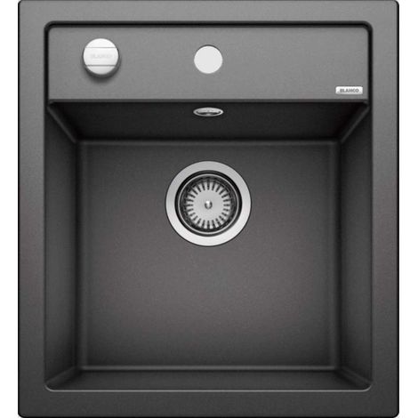 Evier DALAGO 45 PuraDur en Silgranit avec vidage automatique 46.5x51cm, Anthracite (517156) (1/6)