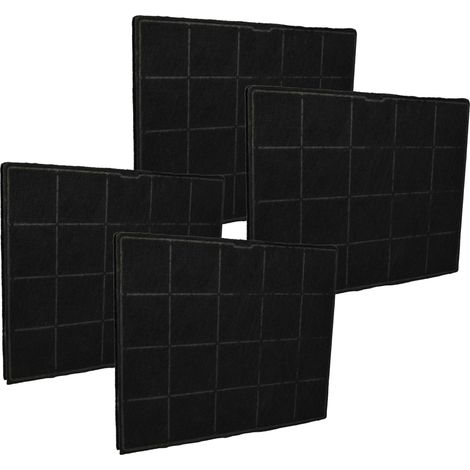 vhbw 4x filtro a carboni attivi compatibile con Airforce EVE F110 60X90 TSL 875391 AQUILA, F121 85 I-DRIVE 875385 CARPI cappe aspiranti