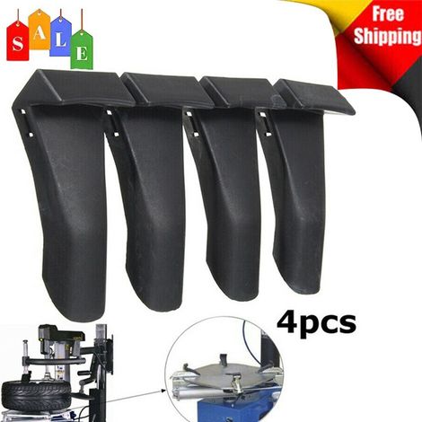 Lot de 4 protections de mors pour démonte-pneu – Protège-jantes noir