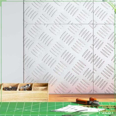 4104284 Nez de marche Carré 4 pcs Argenté 30 x 30 cm Aluminium (1/5)
