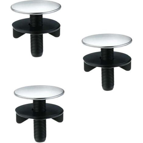 Cache-évier décoratifs en acier inoxydable pour trous d'évier de cuisine - Cache-trous à pied long (diamètre universel de 13 à 40 mm), lot de 2 (1/4)