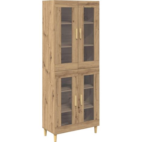 Highboard Artisan Oak 69.5 x 34 x 180 cm Engineered Wood vidaXL