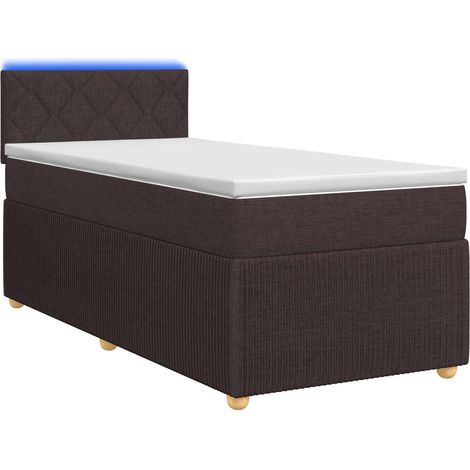 Maison Exclusive - Boxspringbett mit Matratze Dunkelbraun 90 x 20 (1/5)