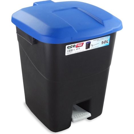 SECCHIO A PEDALE ECOLOGICO BLU - 50 L