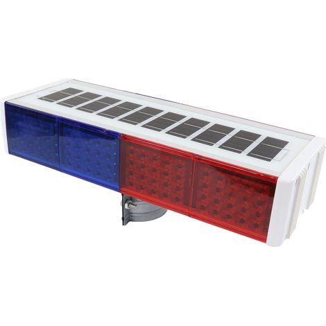 Lampe solaire clignotante double face 1800mAh, feu de signalisation de chantier, gyrophare d’avertissement étanche pour travaux nocturnes. (1/5)