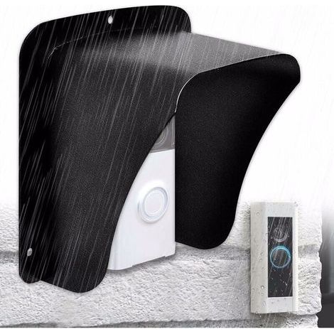 Protection Sonnette Extérieur Pluie - Housse de Pluie - En Acier Inoxydable Durable - Convient aux Prise Extérieur - Sonnette Ring - Sonnette Techole Sans Fil Extérieur (1/5)