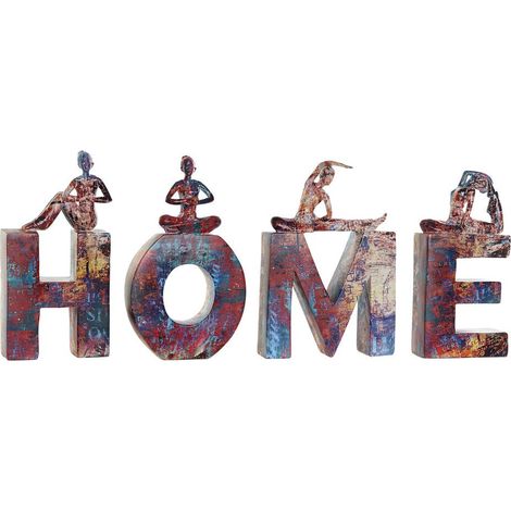 DKD Home Decor estatua decorativa en resina (11,5 x 4,5 x 23 cm) (4 piezas) (1/2)