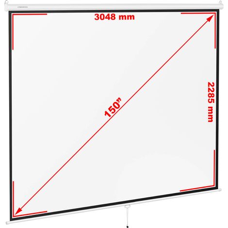 Écran de projection - Fromm & Starck - Taille : 313 x 239 cm - Diagonale : 381 cm - Semi-automatique (1/5)