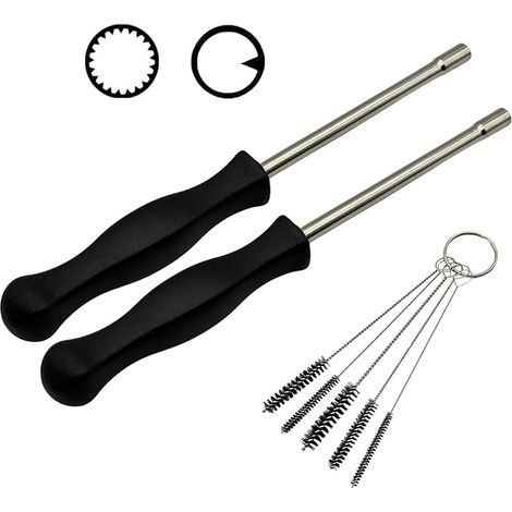 Outil de réglage du carburateur 21 dents cannelé 530035560 + Pac Man 308535003 Réglage du carburateur pour Ryobi EchoHusqvarna Poulan Weed Eater Wacker Souffleur à feuilles Tondeuse à gazon