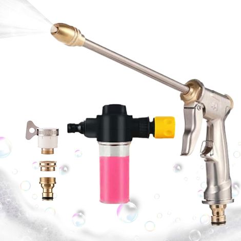 Ugello per tubo da giardino ad alta pressione per auto portatile con regolazione (1/5)