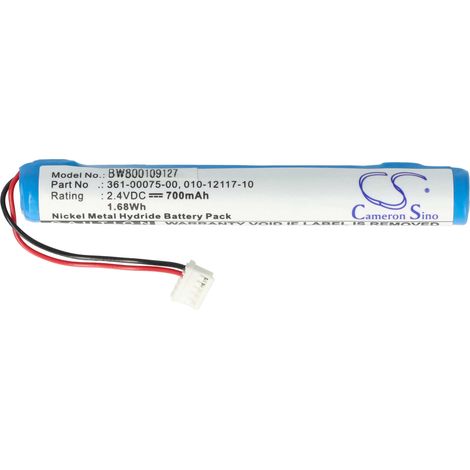 vhbw Batterie compatible avec Garmin gWind Wireless, gWind Wireless Transducer, 010-01248-00 GPS, appareil de navigation (700mAh, 2,4V, NiMH)