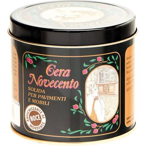 CERA SOLIDA NOVECENTO -NOCE MORDENTE ANTICHIZZATA DA 500ML (1/5)