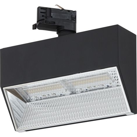 Proyector carril/superficie tilt FALL LED SMD 50W 5375lm/5890lm/5859lm CRI82 3000K/3500K/4000K 60º/90º Negro