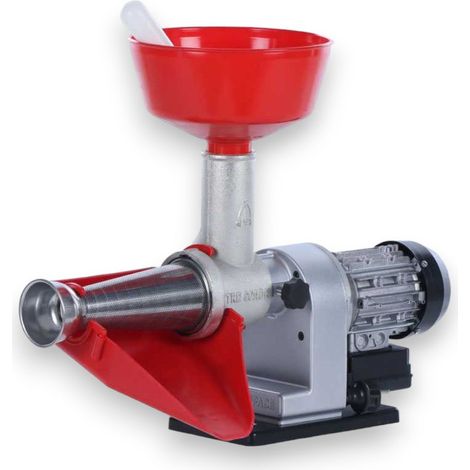 Passapomodoro Elettrico con cono e imbuto in acciaio inox per cucina (1/5)