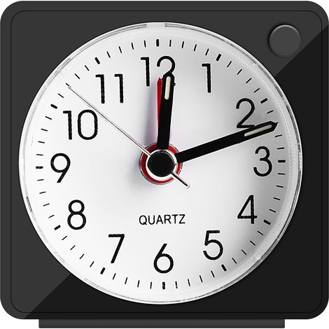 Réveil Analogique Silencieux Petite De Voyage avec Snooze et Lumière Réveils Analogiques à Quartz pour Chambre Coucher Bureau (1/5)