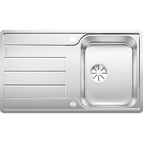 Blanco Classimo - Lavello, 86x50 cm, con comando dello scarico, InFino, acciaio inox spazzolato 525330 (1/4)