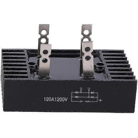 Pont redresseur monophasé QL100A 1200V, module haute puissance encapsulé en résine, robuste et fiable pour applications industrielles lourdes. (1/3)