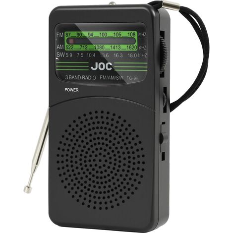 Radio Portable, AM/FM à Piles, Mini Radio Transistor de Poche avec Antenne Télescopique Haute Sensibilité, Haut-Parleur Intégré et Prise Jack, Radio de Survie et Extérieur (1/5)