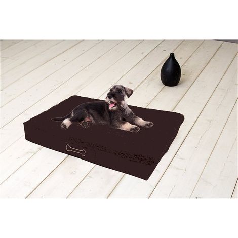 Coussin orthopédique pour chien Sun Garden Buddy 79x60x8cm Marron foncé (1/5)