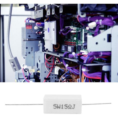 10 Stück Zementwiderstand Leistungswiderstand 5% Elektronische Bauteile 5W (15R) (1/5)