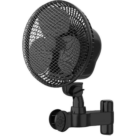 Ventilateur à pince pour tente de culture 6 pouces avec moteur EC longue durée, 2 flux d'air dynamiques et prise UE (1/5)