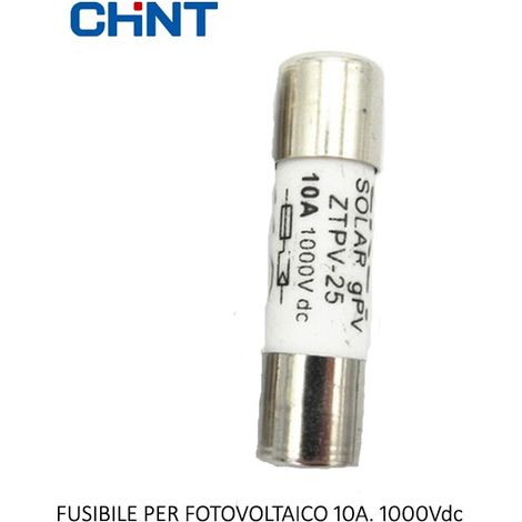 Fusibile cilindrico per D.C. 16A tipo gPV