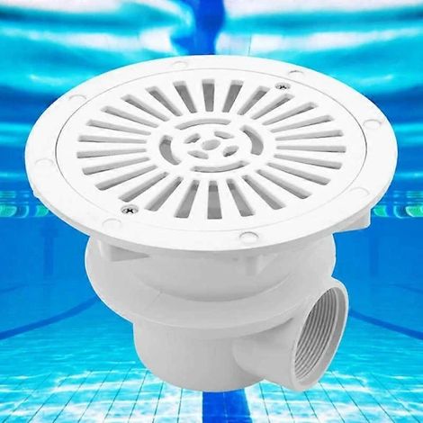 Bonde de fond blanche de 21 cm pour piscine, bonde de sol en plastique, accessoires d'évacuation d'eau G2 (1/5)