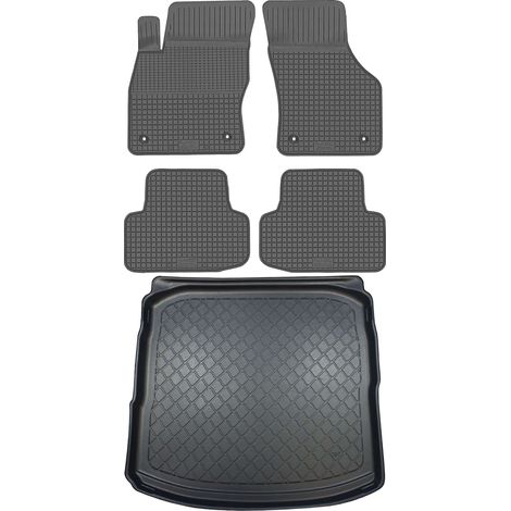 Set di tappetini in gomma per auto e tappetino per bagagliaio per Audi A3 III 8V berlina dal 09.2013 al 03.2020. (1/5)