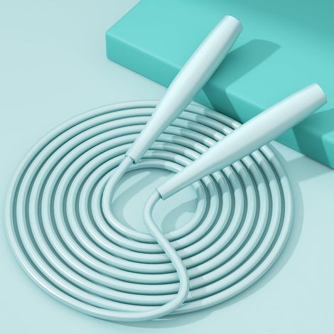 Corde à Sauter Enfant,Corde a Sauter Reglable avec poignées en mousse, 2.6M/2.8M Corde à Sauter pour Plein air des Exercices de Combustion Graisses de Fitness (1/5)