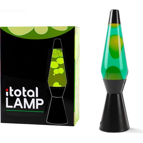 iTotal - Lava Lamp - Black/Green/Yellow - 36 cm (1270403)