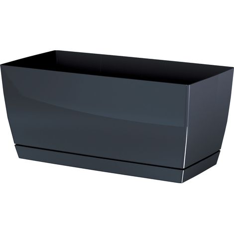 Pot de fleurs Coubi DUPP300 avec soucoupe  Graphite (1/3)
