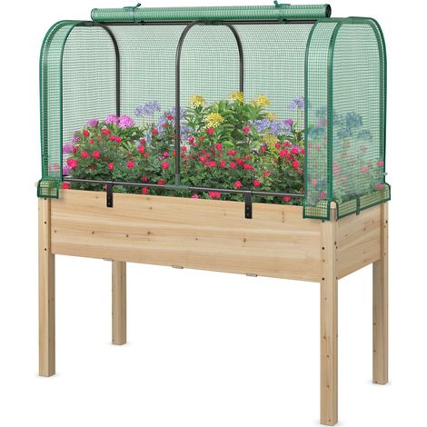 COSTWAY Mini Tunnel Greenhouse 118 x 55 x 60 cm Portable Garden Greenhouse-Green
