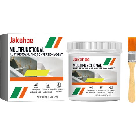 Apprêt antirouille et anticorrosion multifonctionnel JAKEHOE (rouge rouille) pour toitures en tôle d'acier (blanc) (1/5)