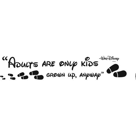 Komar Wandaufkleber - Disney Adults are only kids - 70 x 14 cm - Wandsticker - klassischer Stil (1/2)