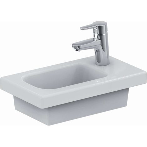 Ideale Standard Connect Space Lavamano lavabo 450 mm, ripiano a destra, E1321, colorazione: Bianco con Ideal Plus - E1321MA (1/5)