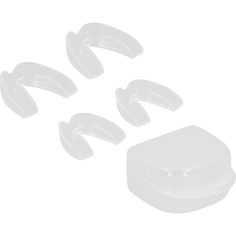 Gouttière nocturne en 4 pièces pour lutter contre le grincement des dents, pour les appareils orthodontiques (1/5)