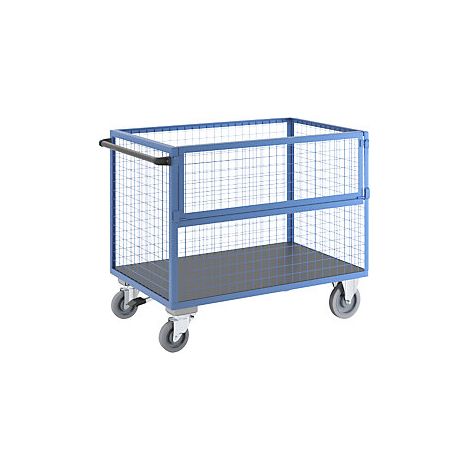 eurokraft pro Carrello a cassone pareti in griglia d'acciaio
