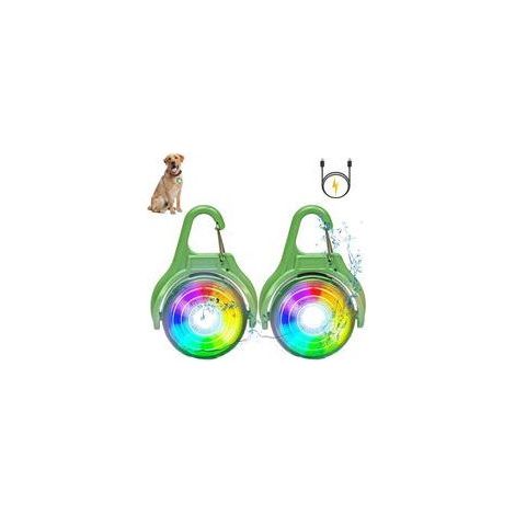 Luz LED intermitente para mochila escolar, reflectores de seguridad, recargable por USB, ideal para niños, senderismo, correr, footing y mochilas para mascotas (juego de (1/5)
