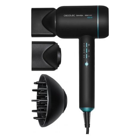 Sèche-cheveux Cecotec IoniCare 6000 RockStar Ice Noir-Bleu 1800W 1 pc. (1/5)